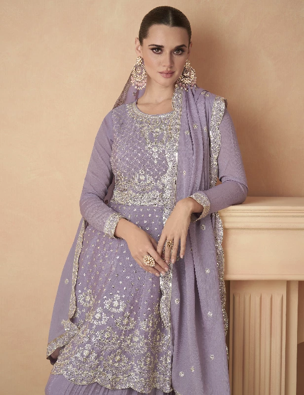 Traditional Function Wear Premium Chinnon Silk Readymade Suit, Purple-3.webp